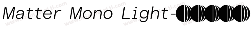Matter Mono Light字体转换